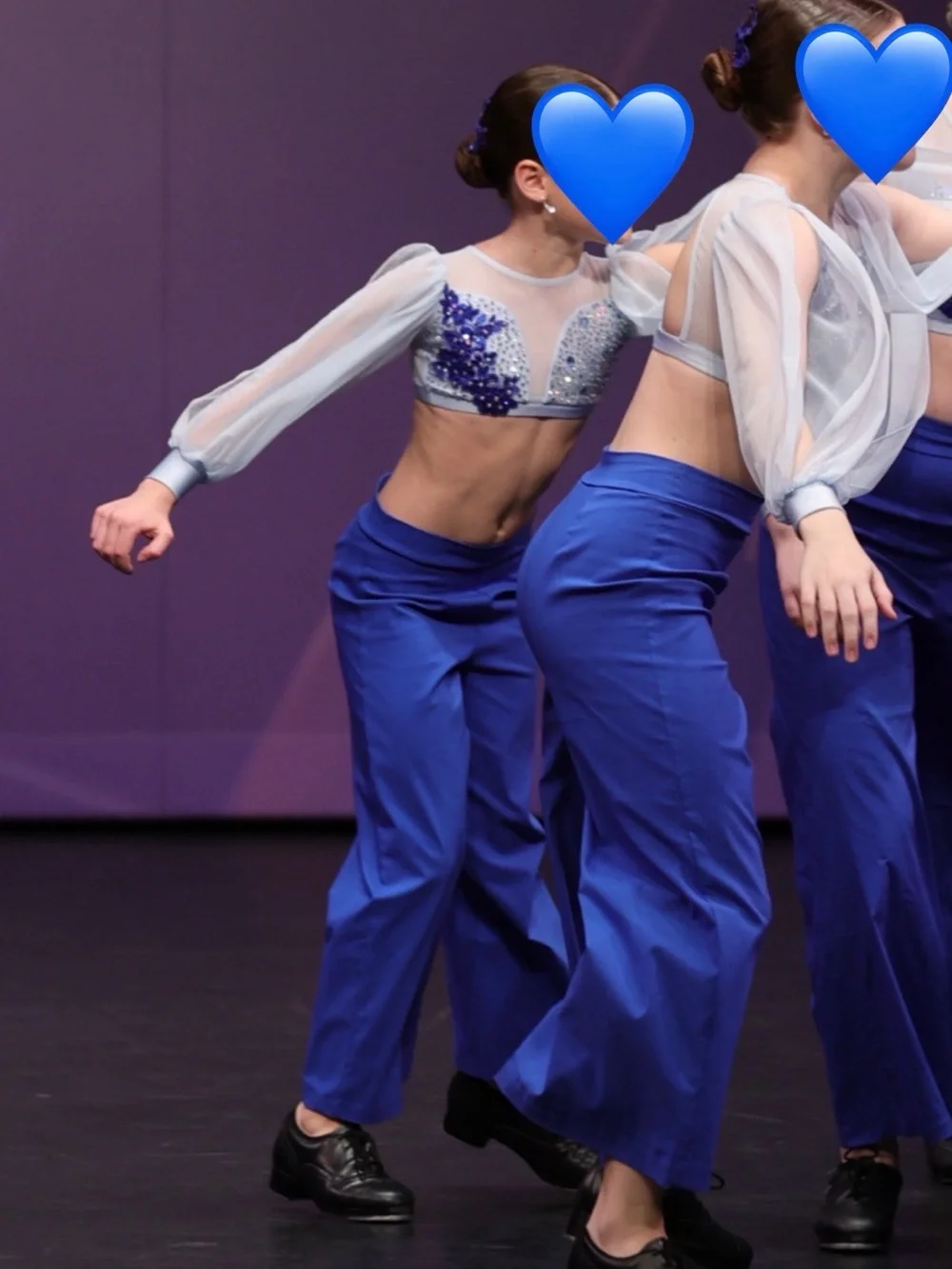Patrick J/Weissman blue tap costume